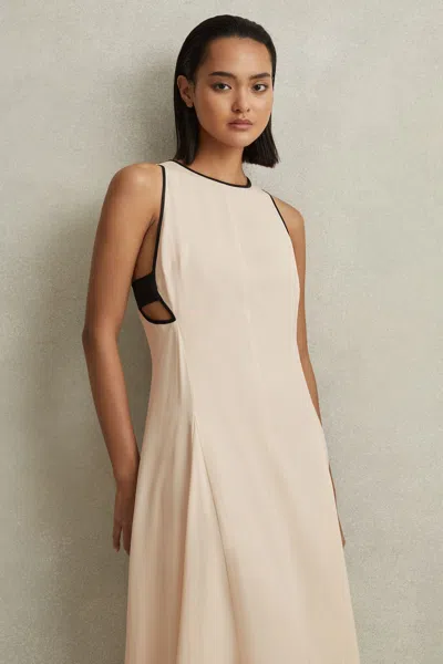 Reiss Women's White Cut Out Maxi Dress