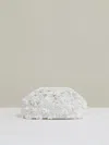 Reiss White Embellished Clutch Bag