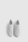 Reiss White Hybrid Knit Running Trainers In White