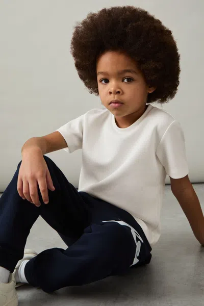 Reiss White Interlock-jersey Crew-neck T-shirt
