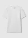 Reiss White Interlock Jersey Crew Neck T-shirt