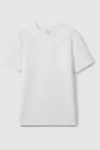 Reiss White Interlock Jersey Crew Neck T-shirt