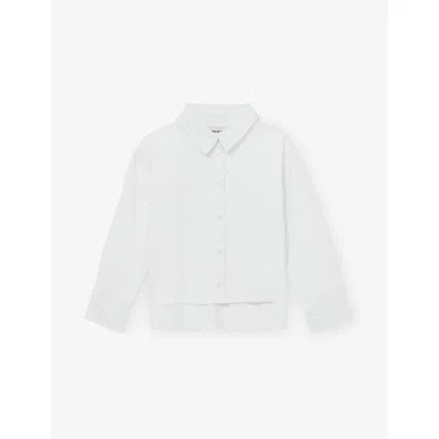 Reiss Kids' Kairi Long-sleeve Cotton T-shirt 4-9 In White