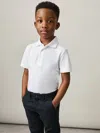 Reiss White Lowick 3-9 Yrs 2 Pack Cotton Piqué Polo Shirts