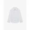 Reiss Marcel Long-sleeve Cotton Shirt 3-14 Years Whit In White