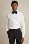 Reiss Marcel Regular Fit Cotton Double-cuff Dinner Shirt Regular-fit In White