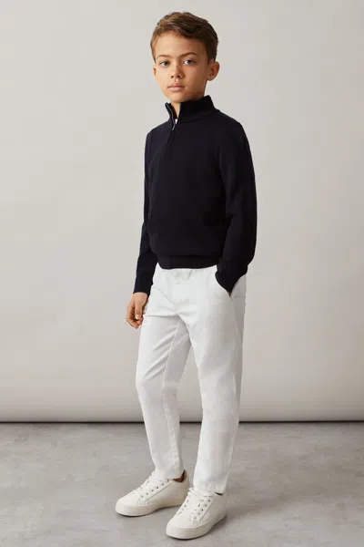 Reiss White Cotton Plain