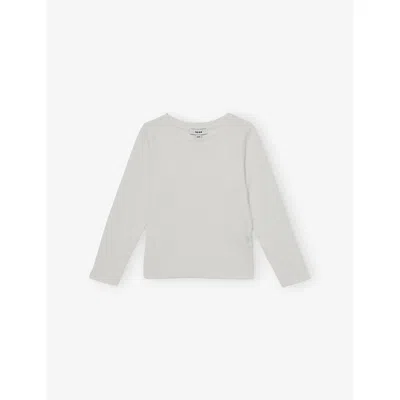 Reiss Kids' White Poppy Pointelle-knit Cotton Top 9-13