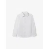 Reiss Remote Slim-fit Cotton Shirt 3-9 In White
