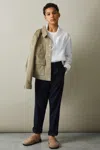 Reiss White 9-13 Yrs Linen Cutaway Collar Shirt In White