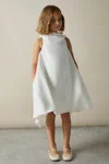 Reiss White Shauna Shift Flowy Dress In Ivory