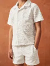 Reiss White Smileyworld Wave Texture Shirt
