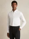 Reiss White Storm Reg Cotton-twill Two-fold Shirt