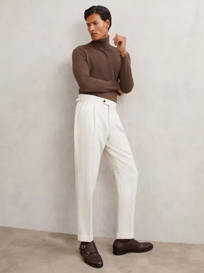 Reiss White Suit Trousers
