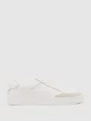 Reiss White Bonded-leather Low-top Trainers In White