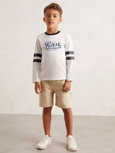 Reiss White/blue T-shirt In Multi
