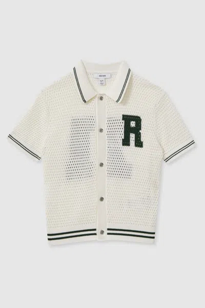 Reiss 14 Years In White/dark Green