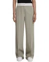 Reiss Whitley Wool-blend Wide Leg Trouser In Gray