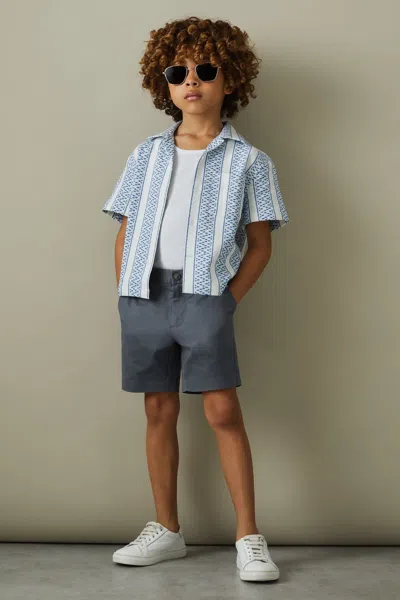 Reiss Airforce Blue Junior Casual Chino Shorts