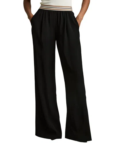 Reiss Wide Leg Trouser In Black