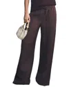 Reiss Willow Linen-blend Wide Leg Trouser In Brown