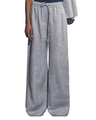 Reiss Willow Linen Wide Leg Trousers