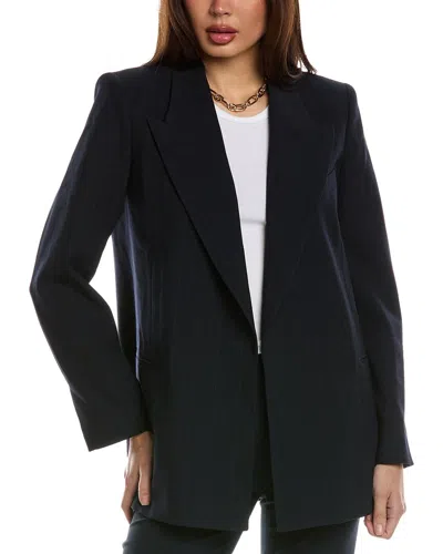Reiss Willow Pinstripe Wool-blend Blazer In Blue
