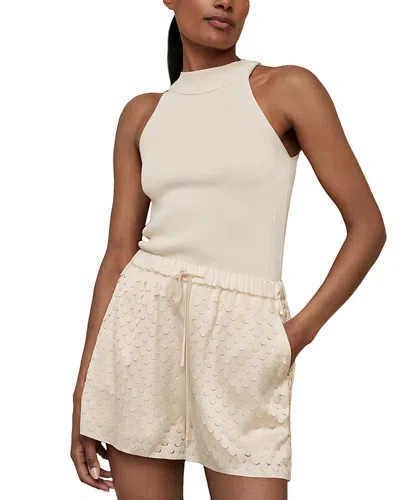 Reiss Winnie Cut Out Shorts In White