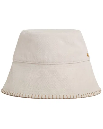 Reiss Winnie Whipstitch Hat In Neutral