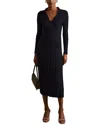 Reiss Winnie Wool-blend Dress In Black