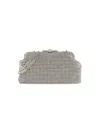 Reiss Women's Adaline Faux Crystal Embellished Clutch In Silver
