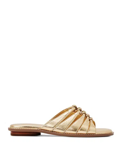 Reiss Agnes Slide Sandal In Gold