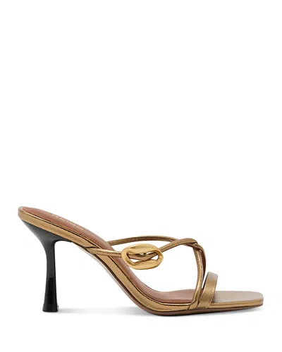 Reiss Women's Alex Metallic Sandals In Gold