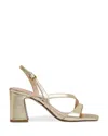 Reiss Women's Alice Block Heel Sandals In Gold