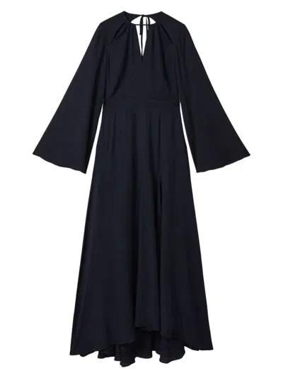 Reiss Women's Andra Flute-sleeve Maxi Dress In Navy