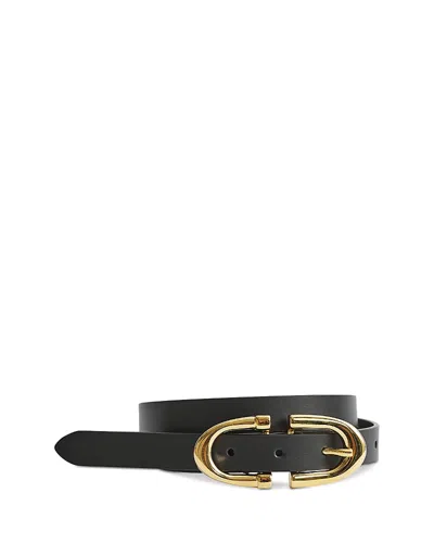 Reiss Women's Bailey Horseshoe Jeans Belt In Black