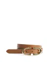 Reiss Womens Tan Bailey Leather Waist Belt In Tan