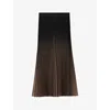 Reiss Marlie Pleated Maxi Skirt In Black/taupe