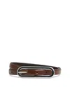 Reiss Women's Chaya Elongated Buckle Leather Belt In Tan
