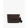 Reiss Selena - Chocolate Selena Leather Adjustable Strap Cross-body Bag In Chocolate