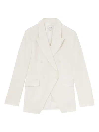 Reiss Women's Devon Double-breasted Blazer In White
