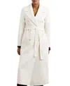 Reiss Women's Double-breasted Blindseam Wool-blend Coat In White