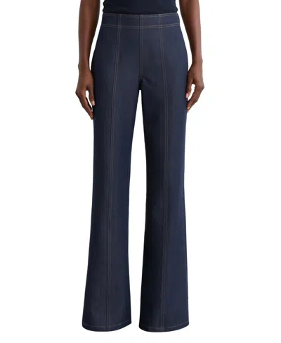 Reiss Women's Edie Flare Leg Jeans In Dark Blue