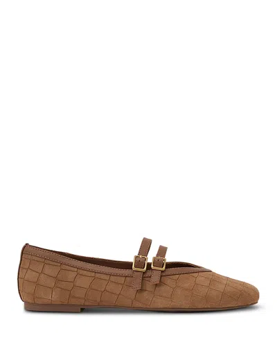 Reiss Eliza Mary Jane Flat In Brown