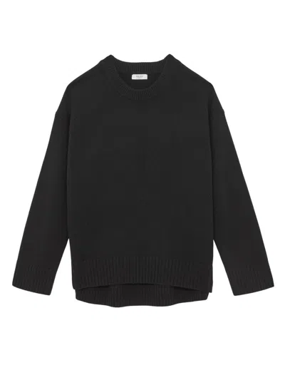 Reiss Women's Ella Wool-cashmere Crewneck Sweater In Black