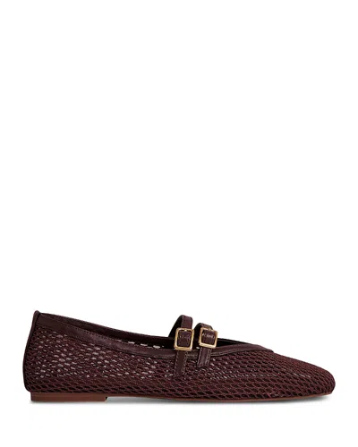 Reiss Women's Elspeth Mesh Hardware Ballerina Flats