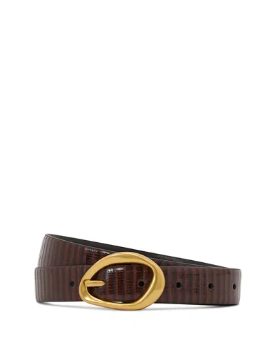 Reiss Women's Embossed Leather Belt In Brown