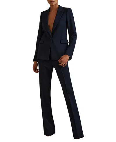 Reiss Women's Flared Suit Trouser Pants In Blue