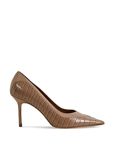 Reiss Women's Gwyneth Signature Court Pumps In Taupe