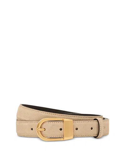 Reiss Women's Hazel Suede Belt In Neutral